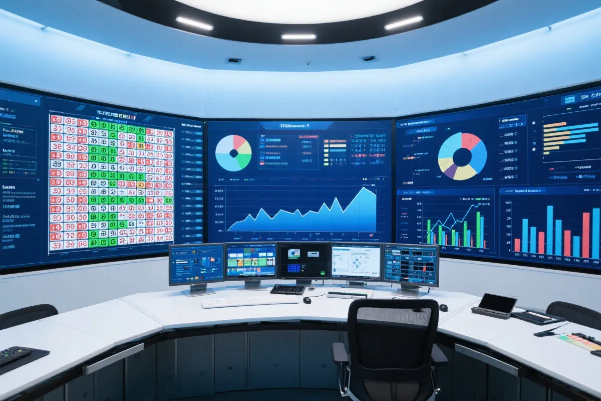 開獎監測與分析看板示意圖